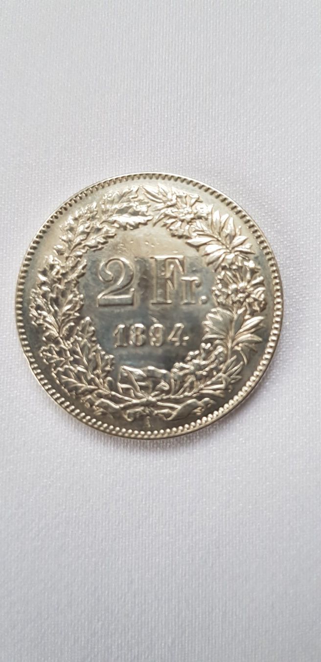 Tutti le monete: 2 Franken 1894 Schweiz – Usato da Dällikon venduto da Toyfan 3