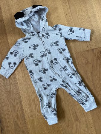 Mickey Mouse Overall, Onesie mit Ohren, Grösse 74 Disney