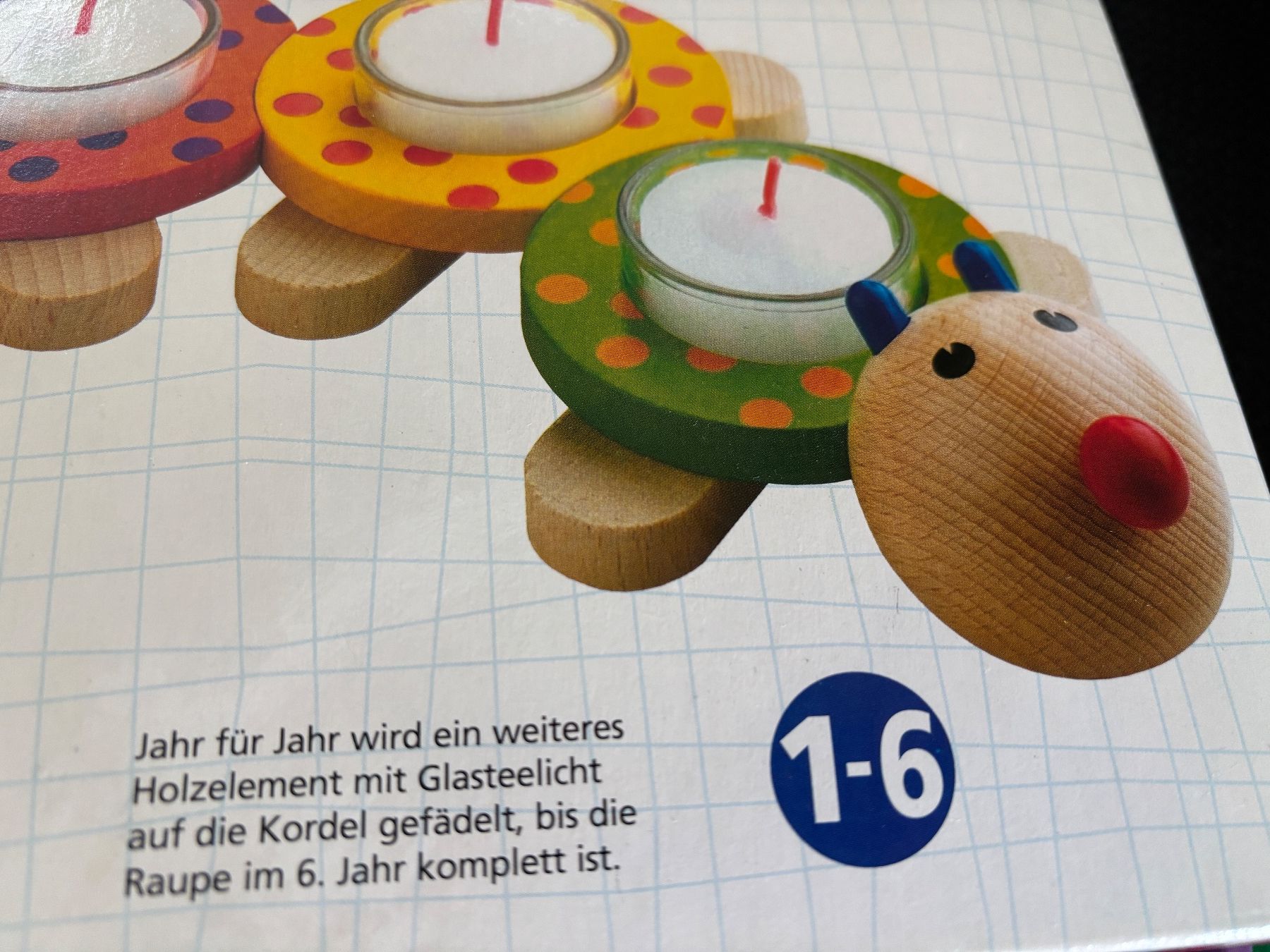 Candele: Haba Geburtstagsraupe Kerzen – Usato da Thun venduto da Melpi2010 1