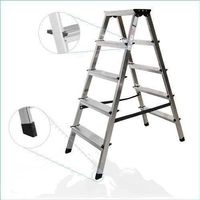 Stufenbockleiter 2x5 für Haus + Handwerk NEU*