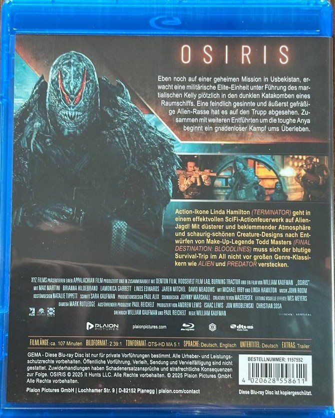 Tutti i DVDs: Osiris - Sci-Fi-Thriller mit Linda Hamilton - Blu-ray Neu... – Usato da Beringen venduto da Mantafisch1 1