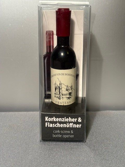 Apribottiglie & Tappi per chiusura: Weinflasche "Attrappe" mit Korkenzieher, Chateau Moulin du – Nuovo e nell'imballaggio originale da Kriegstetten venduto da Dorothy66 4