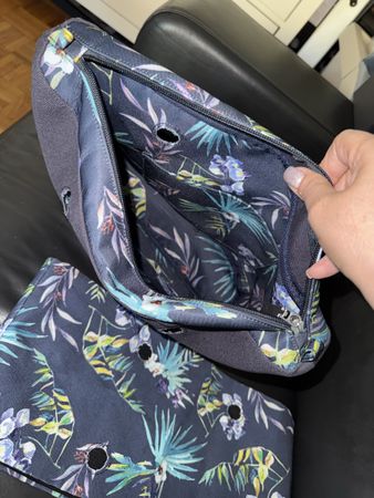 Obag duo floral bleu 