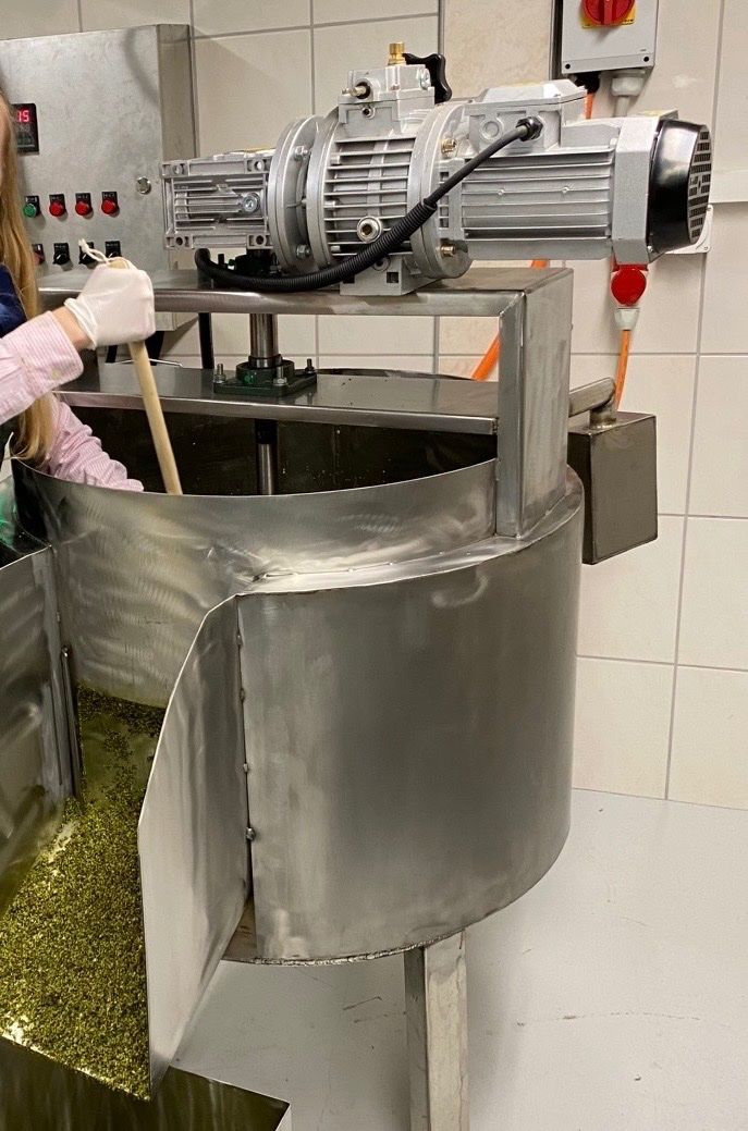 Alle Maschinen: Mischmaschine mit Rührwerk (ursprünglich Röster) Chromstahl – Gebraucht aus Zürich von tientsin 1