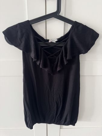 T-shirt  Top Guess noir taille S femme super état!