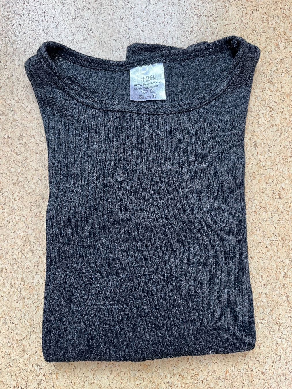 Migros Biancheria intima: Thermoshirt langarm, anthrazit, Gr. 128 – Usato da Grosswangen venduto da Vita500 3