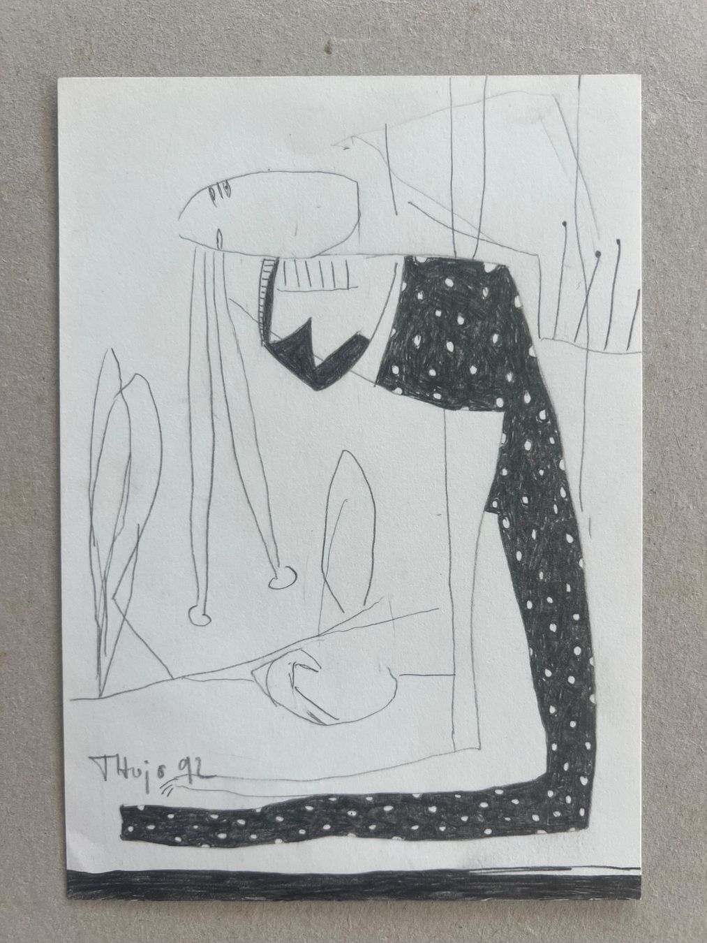Grafiken & Lithographien: Konvolut: Thomas Jost, 10 Original-Bleistiftzeichnungen – Gebraucht aus Rain von Pic-Ass 2