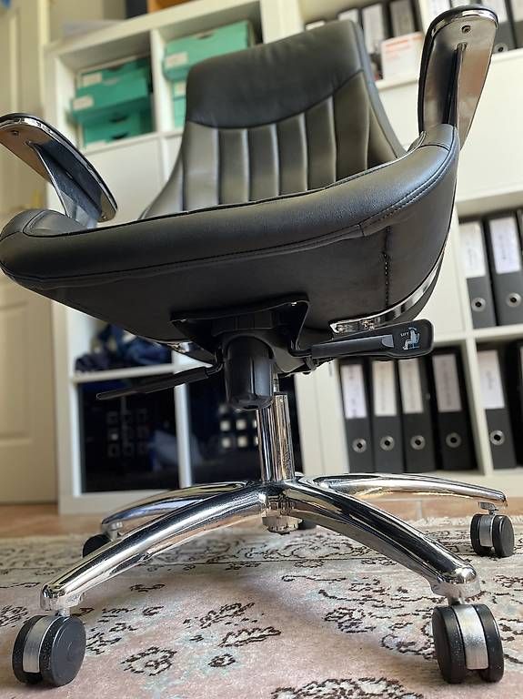 Stühle: Chaise de bureau 100% cuir véritable Pfister - Excellent. – Gebraucht aus Onex von jef_8d6k 3