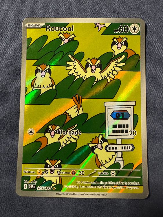 Pokemon Roucool Pidgey Illustration Rare 207/197 (Gebraucht) in Binz ...