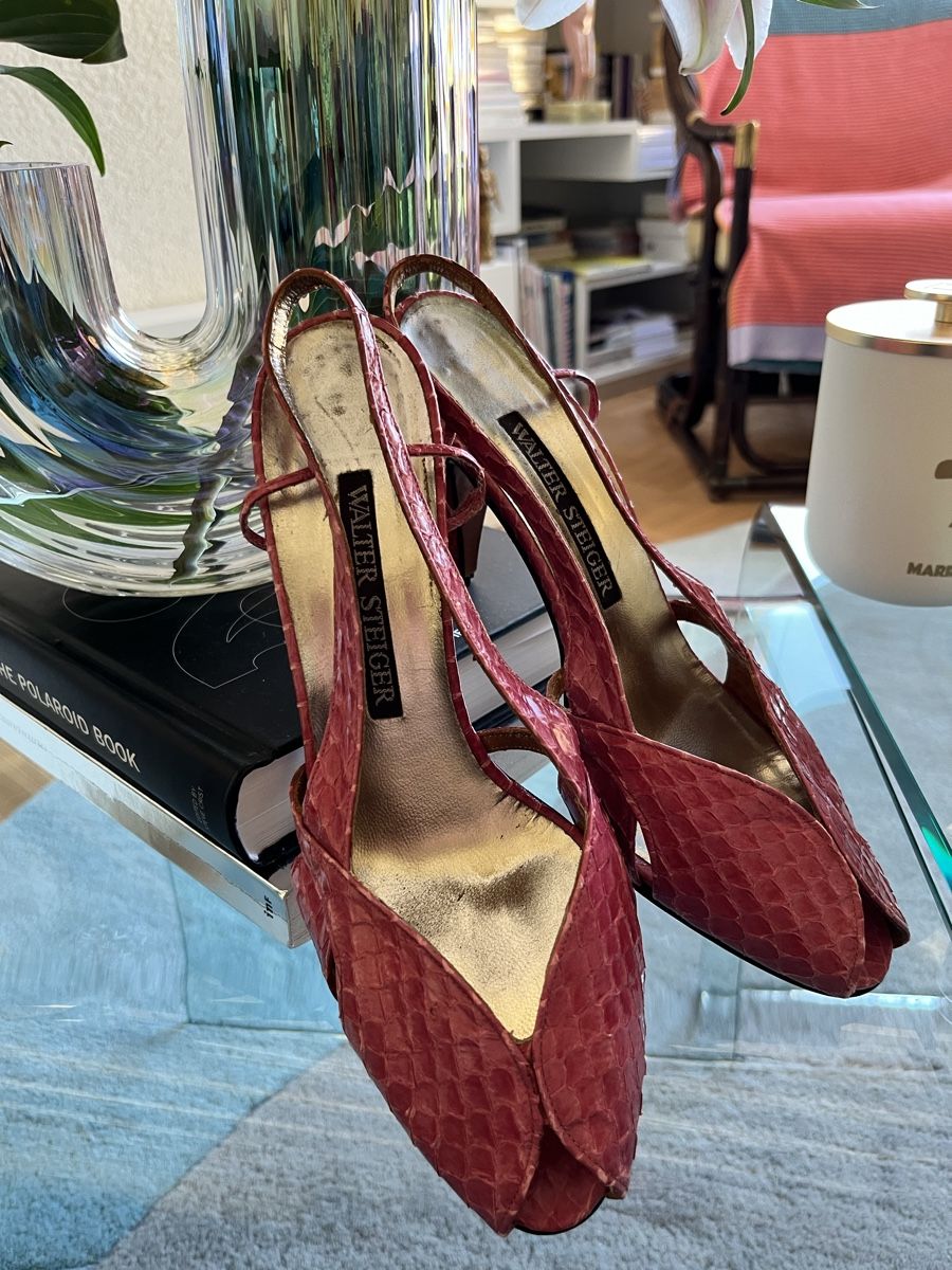 Scarpe da donna: Walter Steiger vintage cuir shoes – Usato da Evilard venduto da Mamarsi 3
