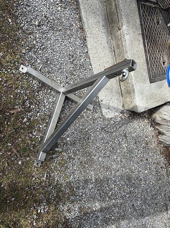 Fixations: Extrem massive Boxsackhalterung aus Chromstahl – D'occasion à Laupen ZH par atmagym