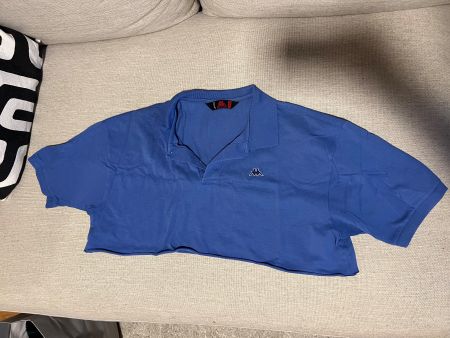 Vintage Polo Shirt blau, KAPPA (reworked)
