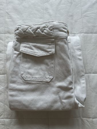 Pantalon Sandro Paris blanc, taille 34