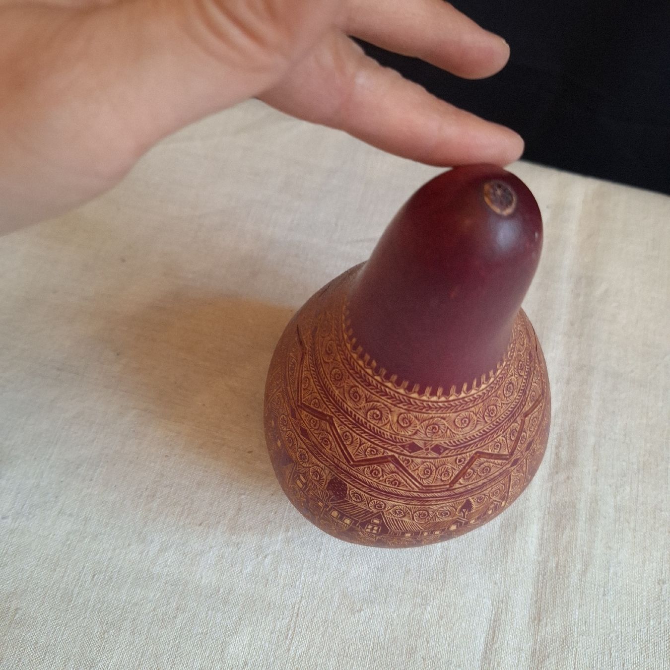 Tutte le decorazioni: Versand möglich! Kalebasse, Kürbis, wunderbare Handarbeit – Usato da Winterthur venduto da Goldpipau 5