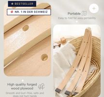 Spielbogen aus Holz klappbar mit Anhängern gebraucht