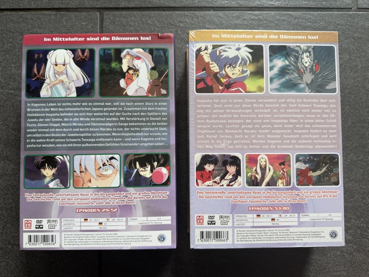 Alle DVDs: Inuyasha Box 2 & 3 DVD Anime Deutsch – Gebraucht aus Zürich von cENS0R 1