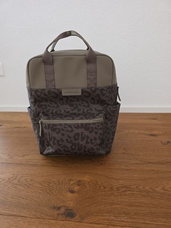 Kapten and Son Rucksack Leo Muster braun guter Zustand