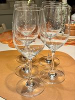 5er-Set Swarovski Weingläser mit Strasssteinen - Neuwertig