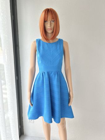 Karen Millen blue sleeveless dress UK 8 used