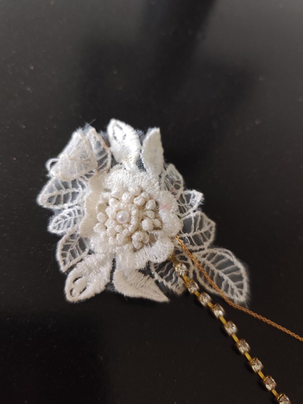 Accessori per capelli: Haarschmuck/Brautschmuck mit Strass & Spitze – Usato da Zürich venduto da 91PampelMuse 2