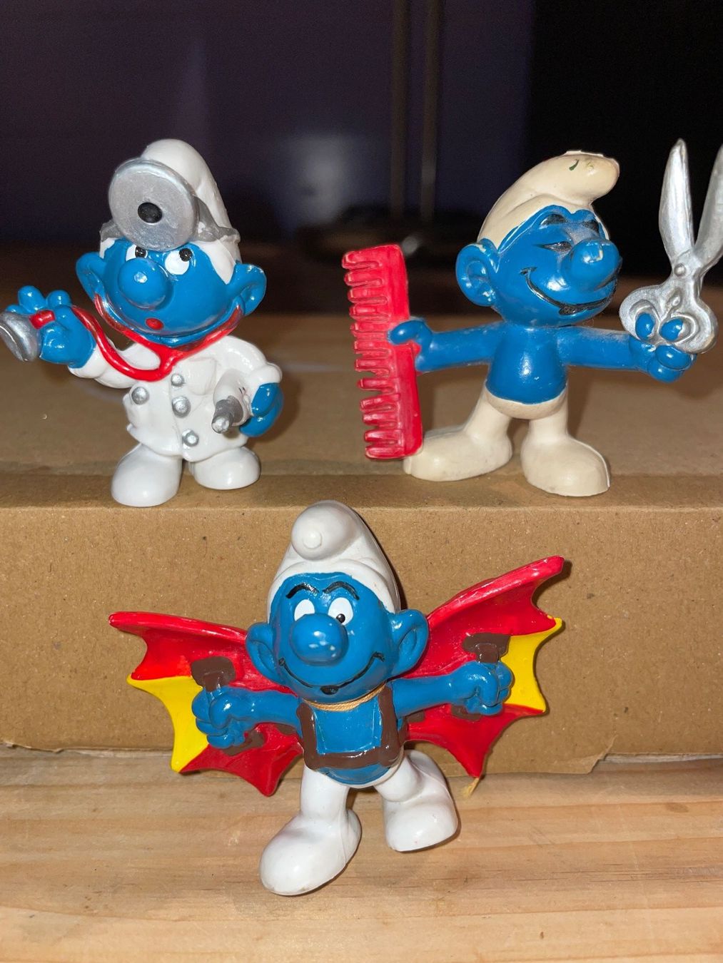 Schleich Figuren: 3 SCHLEICH / PEYO Schlümpfe 70er Jahre – Gebraucht aus Frasnacht von GracyStore