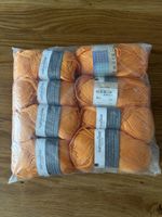8 Knäuel Wolle Naturaline bio/fair orange 50g/120m