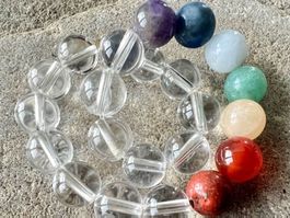Chakra Bergkristall Armband Jade Amethyst Karneol Silber