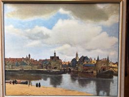 tableau reproduction  "Vue de Delft" Johannes Vermeer