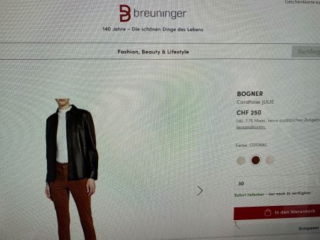 BOGNER  Cordhose JULIE  Original