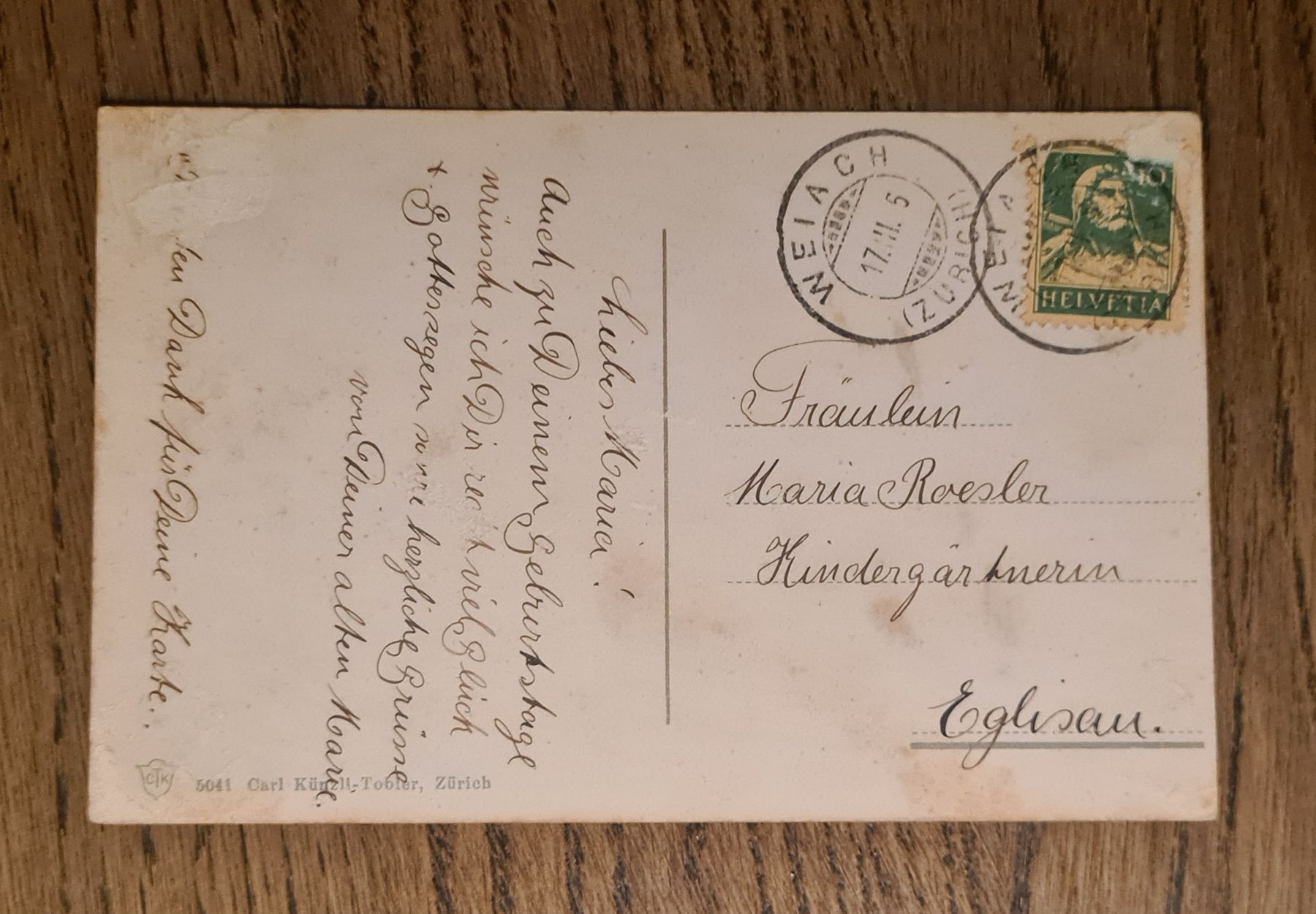 Ansichtskarten: Stiftskirche St. Gallen 1911 – Gebraucht aus Ebikon von Donar50 2