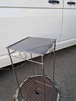 Beistelltisch Metall quadratisch H81cm neuwertig