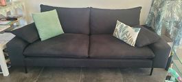 2er Sofa schwarz