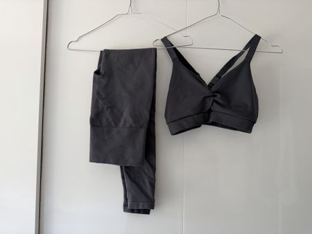H&M Sport Set Leggings and Bra Size S Grey