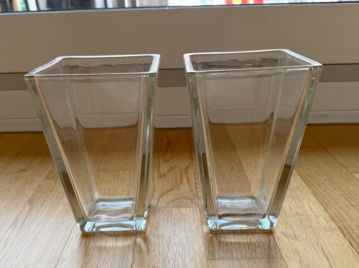 Vasi & Recipienti: Glasvasen (2x) für Blumen oder Dekoration – Usato da Baden venduto da polveres