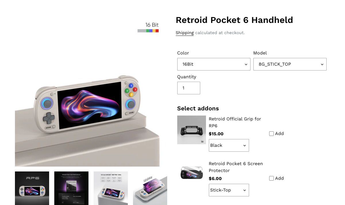 Retroid Console: Retroid Pocket 6 (Unopened) with Case and Screen Protector – Nuovo e nell'imballaggio originale da Glattbrugg venduto da nunojct12 7