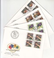 SBK B211 - B214 im 4er-Block FDC