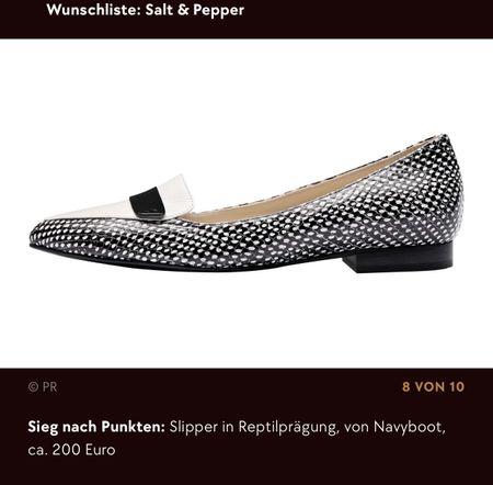 NAVYBOOT 39,5 Loafers Balerinas Slipper Python / NP 200CHF