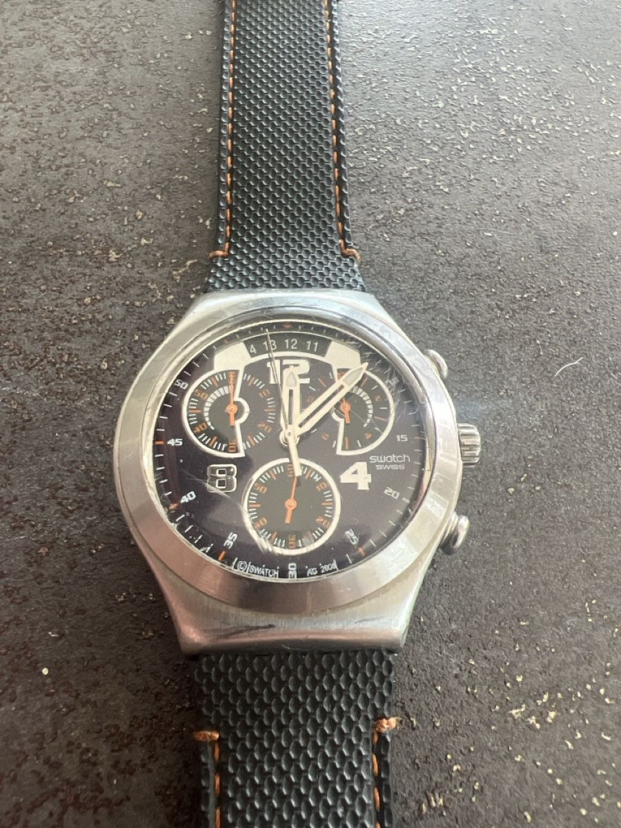 Swatch Orologi: Montre Swatch Chrono, bracelet neuf – Usato da Châtel-St-Denis venduto da gpf_6dsd