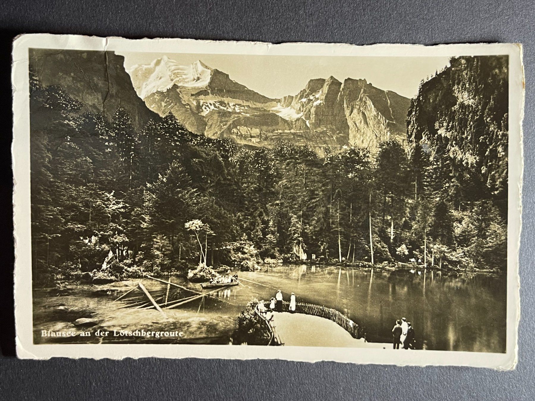 Ansichtskarten: Blausee an der Lötschbergroute – Gebraucht aus Steg VS von _vinci_