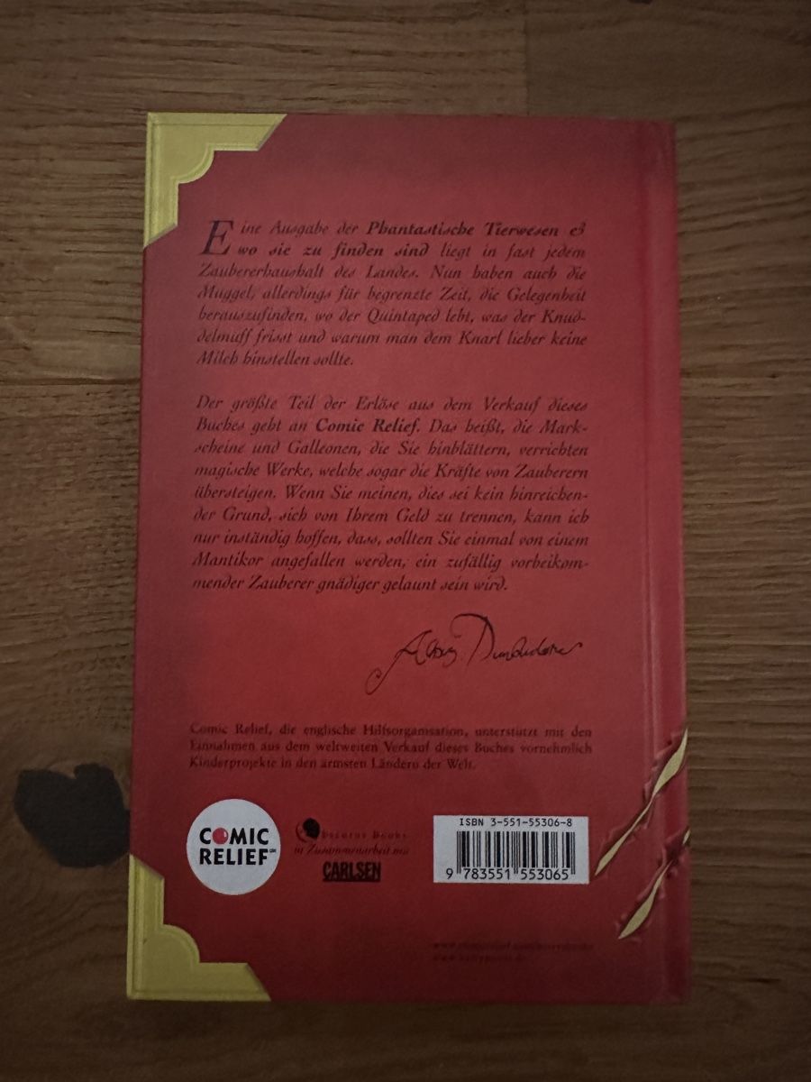 Libri: Phantastische Tierwesen Harry Potter – Nuovo (secondo la descrizione) da Zunzgen venduto da Blueberry87 1