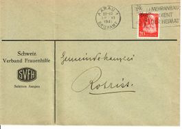 Brief, Schweiz. Verband Frauenhilfe Sektion Aargau 1941
