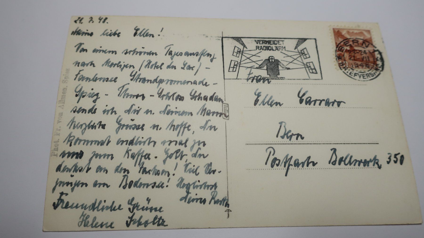 Cartoline postali: Spiez 1948 – Usato da Cormoret venduto da Pascalll2001 3