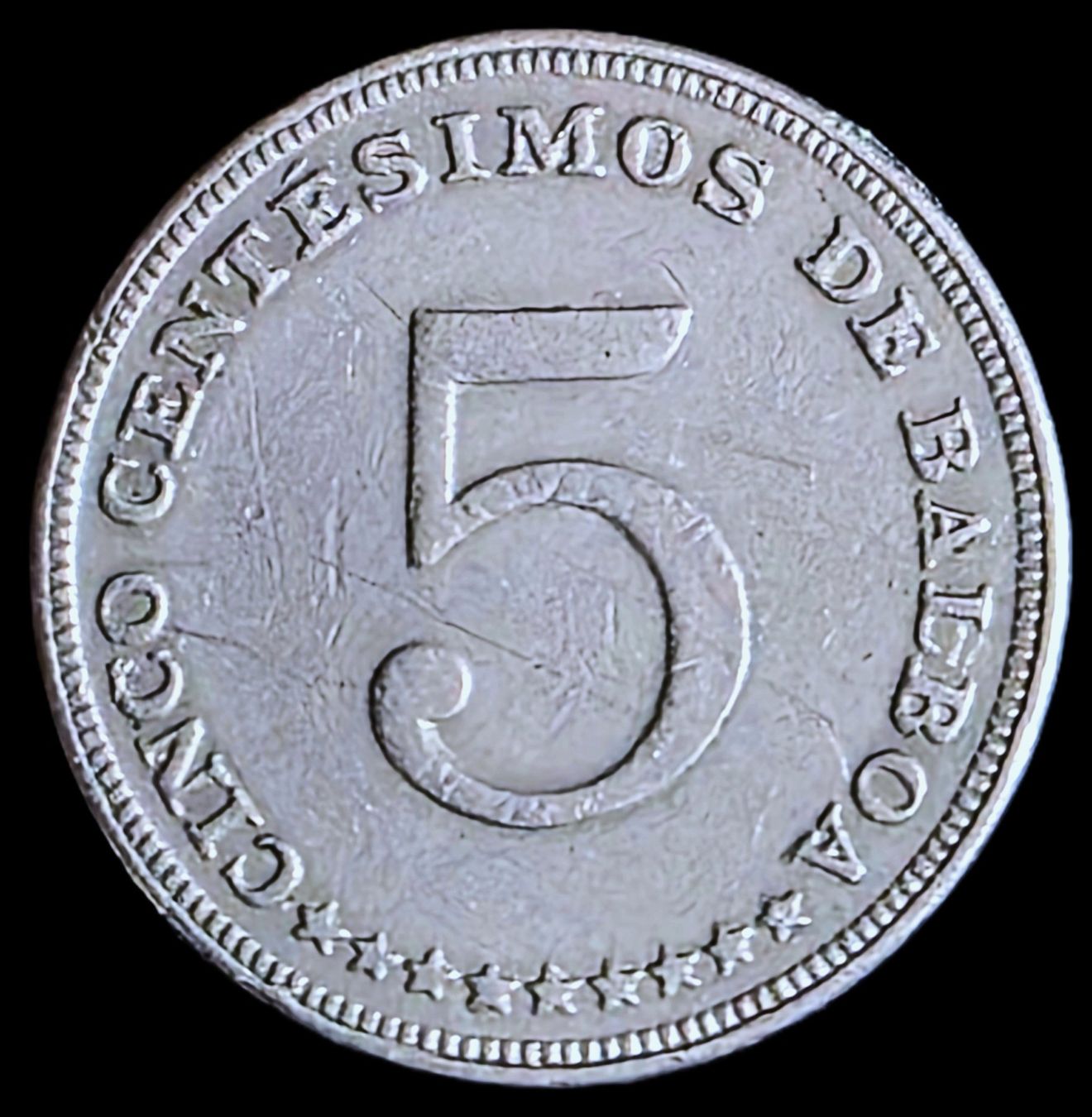 Alle Münzen: PANAMA 5 CENTESIMOS DE BALBOA 1982 – Gebraucht aus winterthur von CoinPassion