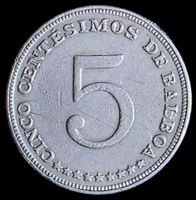 PANAMA 5 CENTESIMOS DE BALBOA 1982