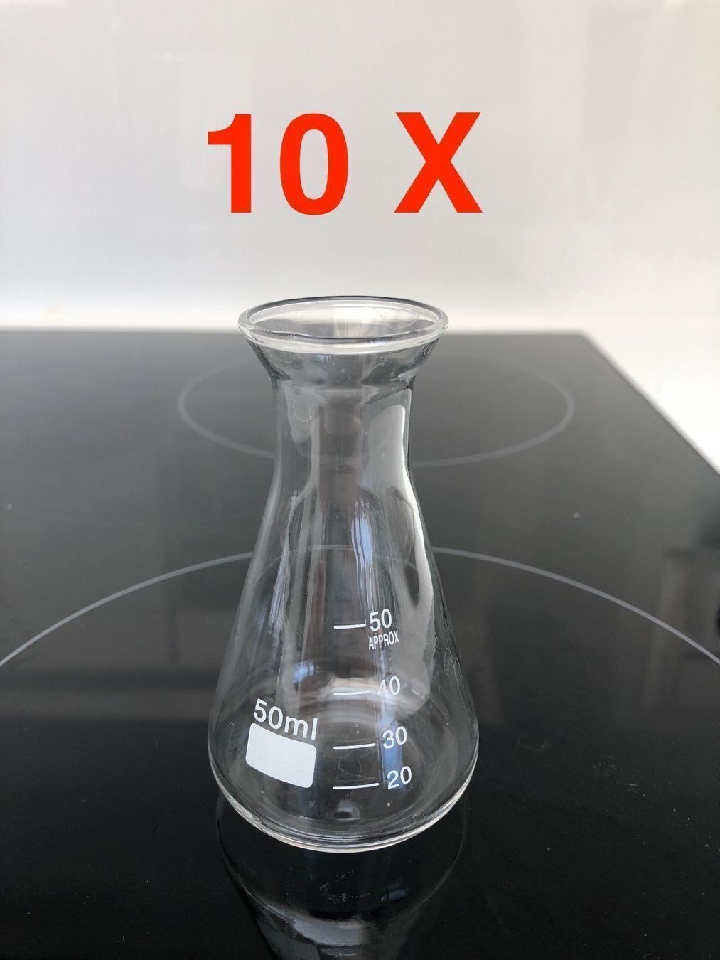 Flaconi: 10 X ERLENMEYER FLASK 50 ML BOROSILICATE – Usato da Kilchberg ZH venduto da xelion