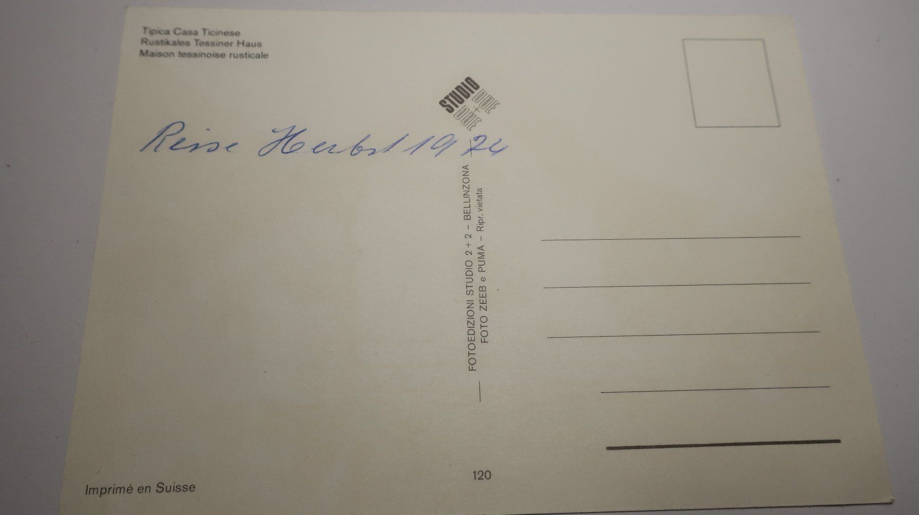Cartoline postali: Tipica Casa Ticinese  1974 – Usato da Cormoret venduto da Pascalll2001 6