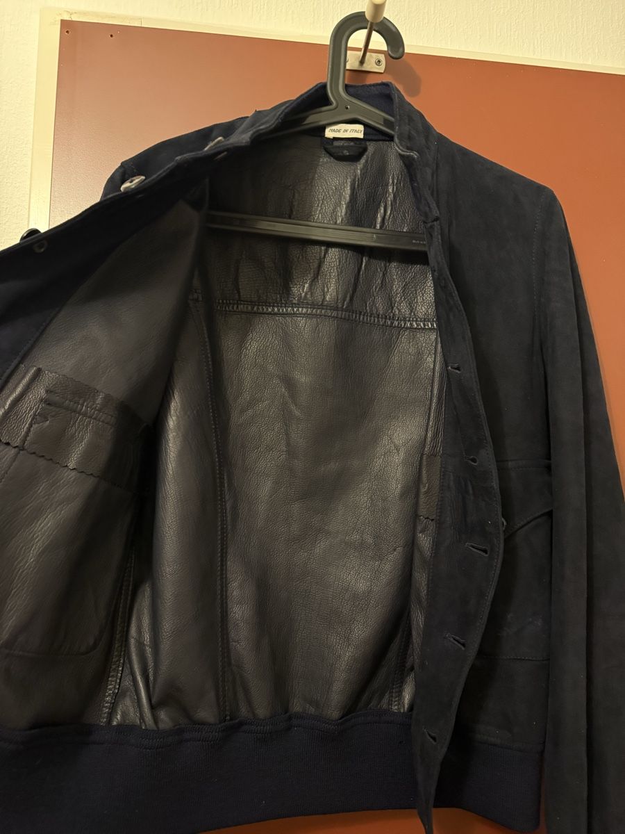 Jacken: Made in Italy Navy Leather Jacket – Gebraucht aus Genève von luc_5q8p 2
