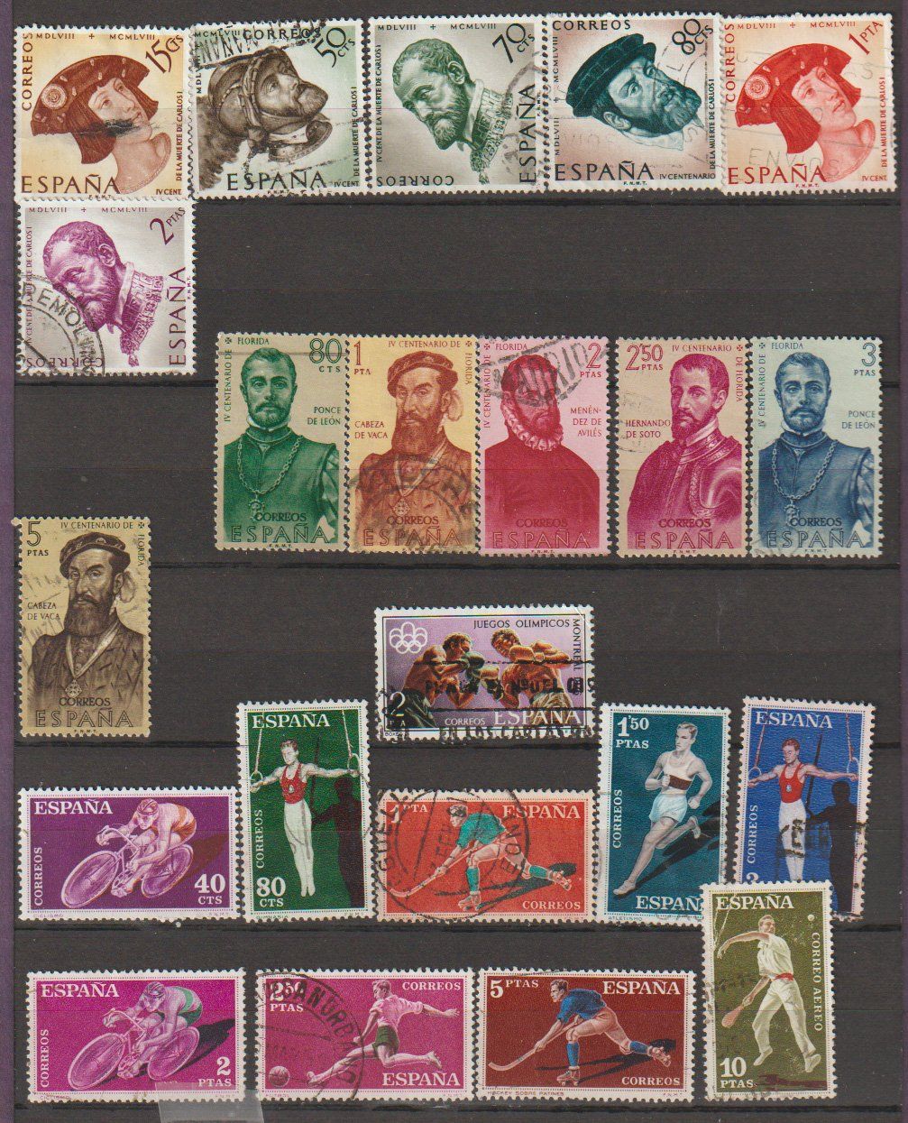 Alle Briefmarken: Espagne – Gebraucht aus Crans-Montana von kira56