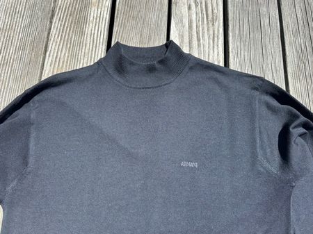 Pullover ARMANI Stehkragen M tiefes Schwarz
