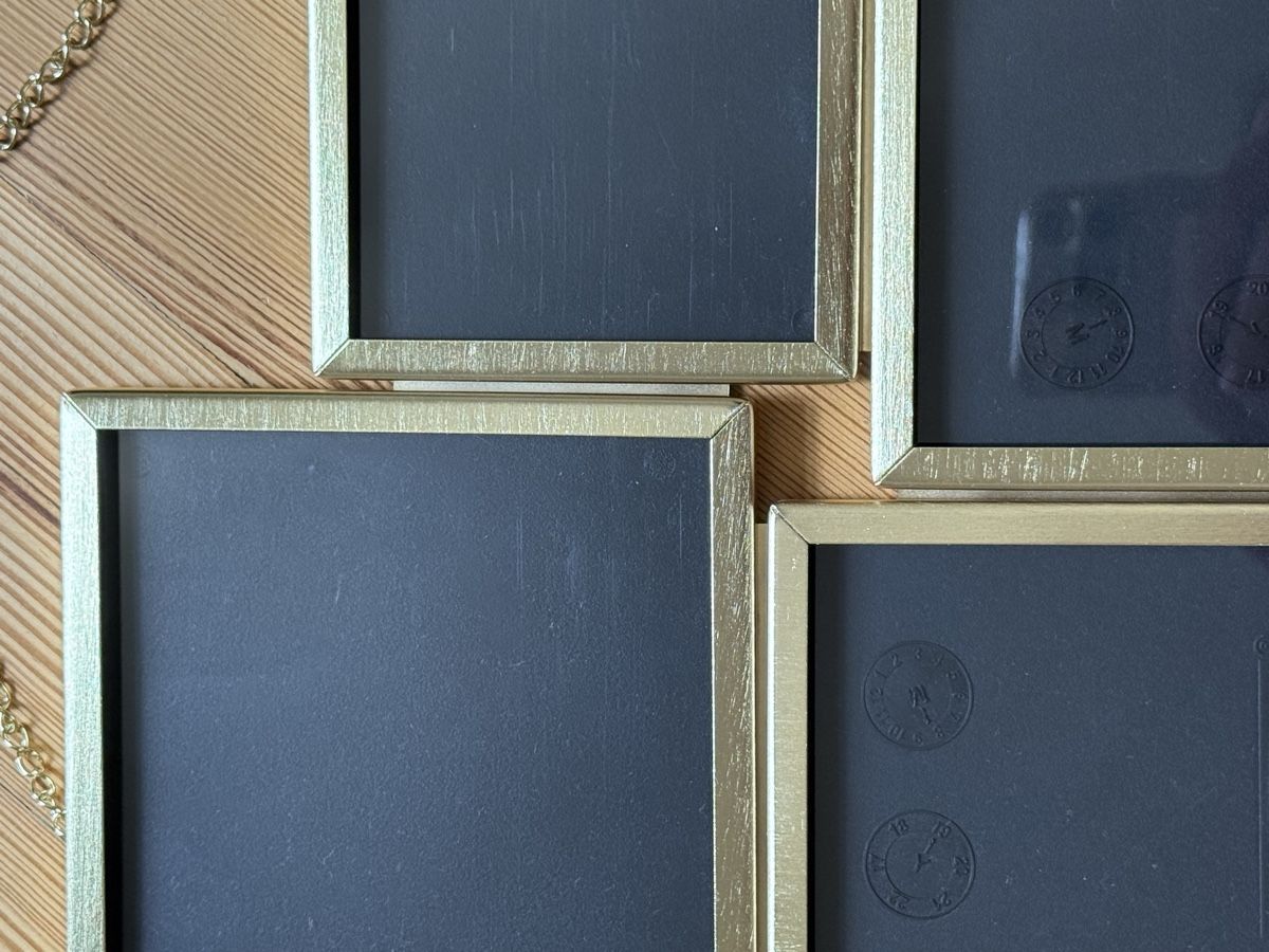 Ikea Bilderrahmen: Bilderrahmen Set Goldfarben 4Stück gebraucht – Neu (gemäss Beschreibung) aus Reinach BL von Alex.1998. 1